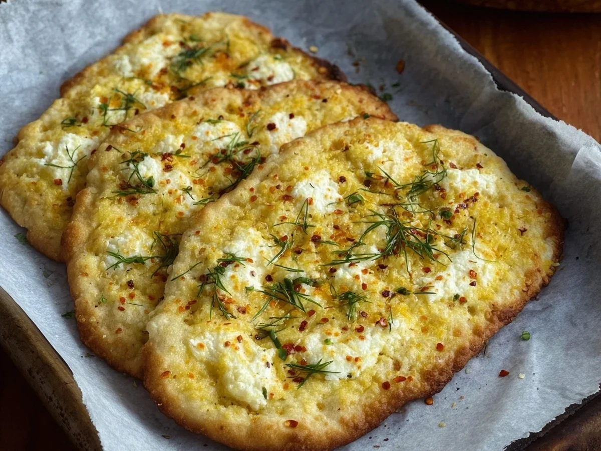 2-Ingredient High-Protein Cottage Cheese Flatbread - Image 1