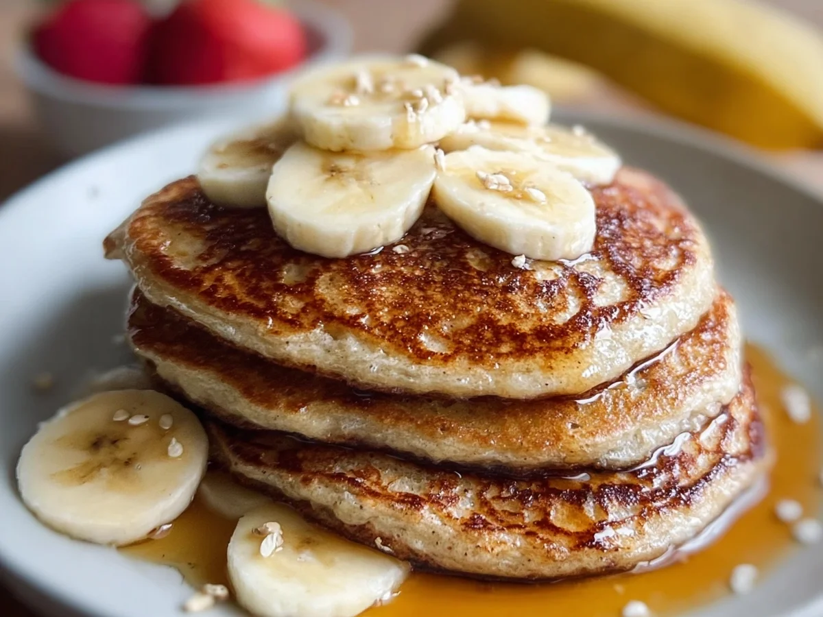 3-Ingredient Fluffy Banana Oatmeal Pancakes - Image 2