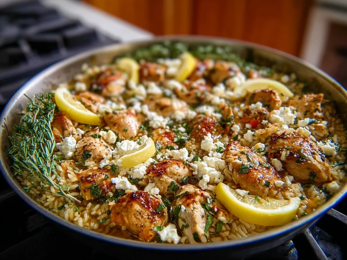 30-Minute One-Pot Greek Chicken & Lemon Rice Dinner - Image 2