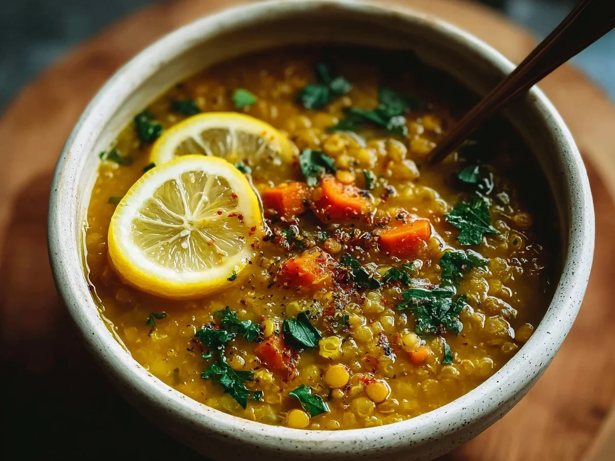 Anti-Inflammatory Golden Lemon Lentil Soup - Image 1
