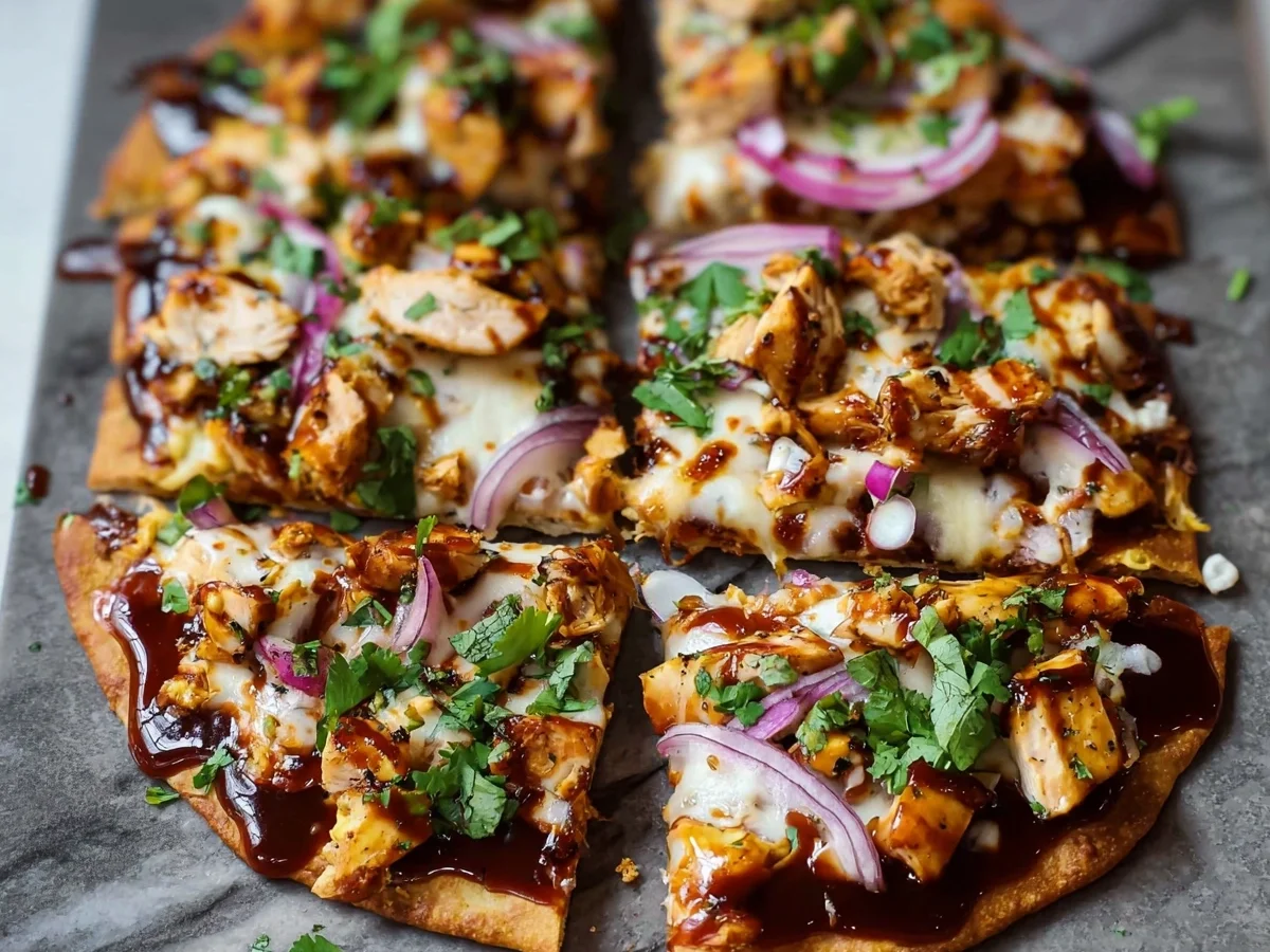BBQ Chicken Flatbread: 30g Protein, Quick Meal Prep - Image 2