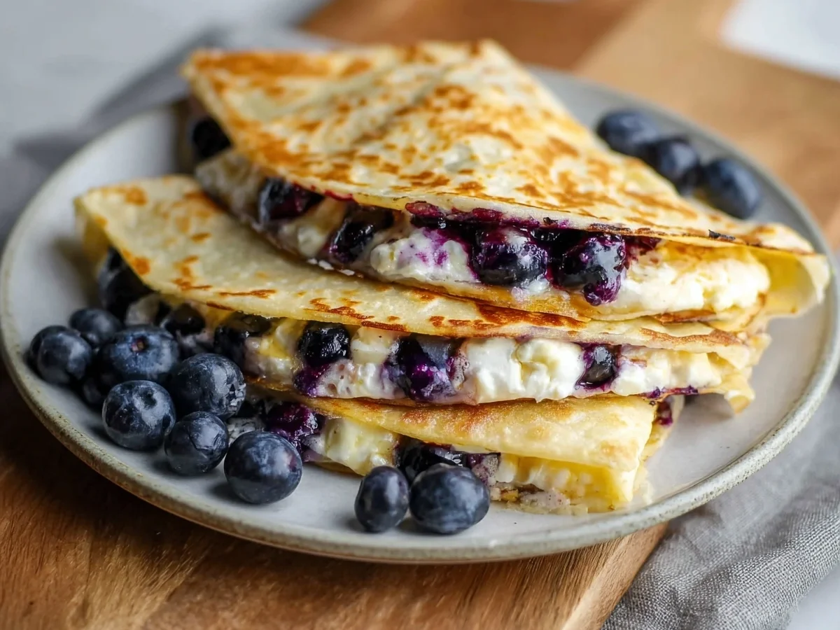 Blueberry Breakfast Quesadilla: Quick, High Protein - Image 1