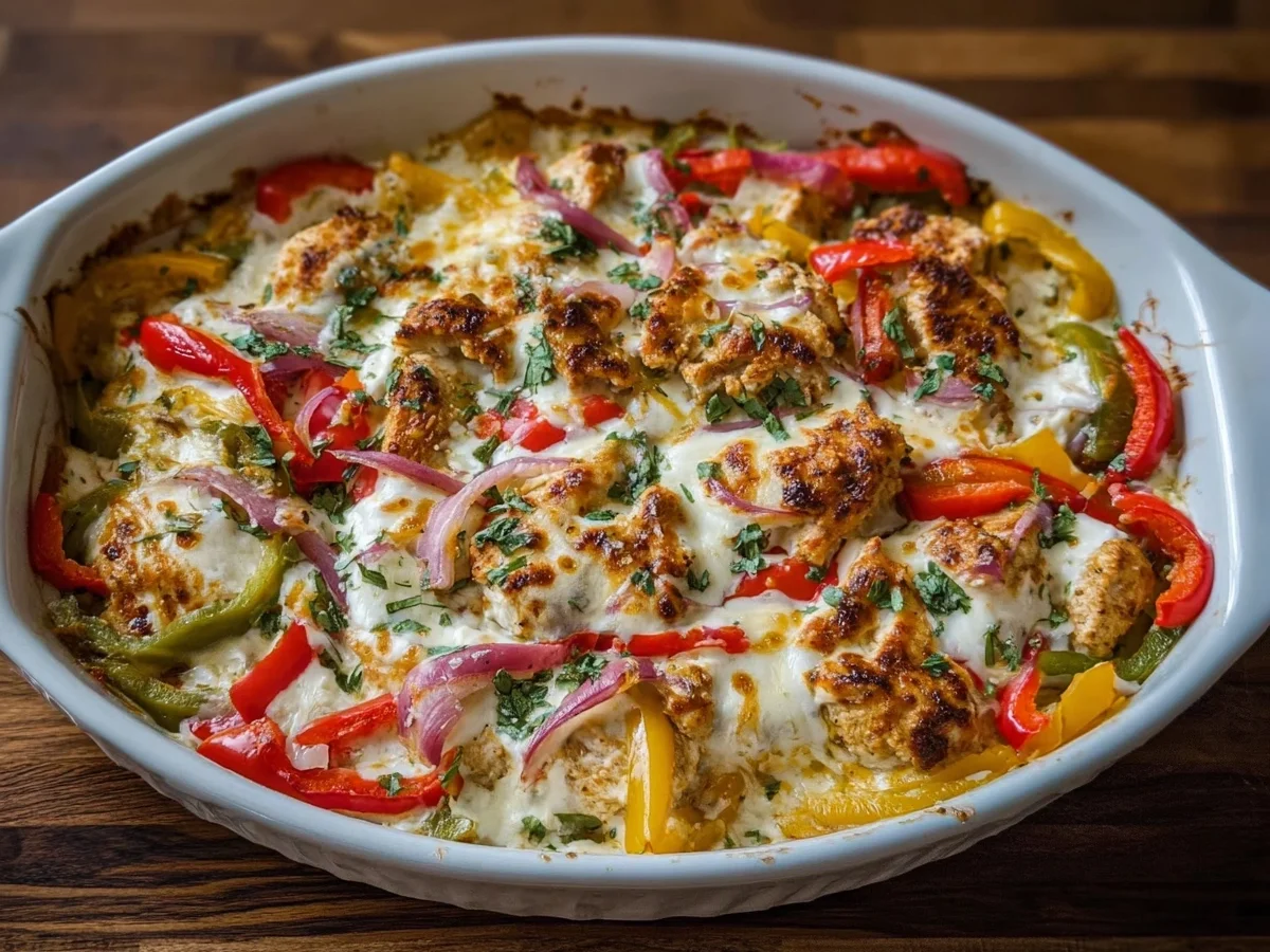 Chicken Fajita Cottage Cheese Bake - Image 1