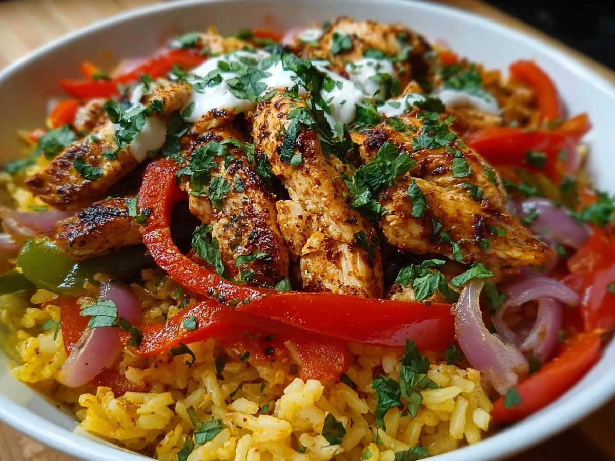 Chicken Fajita Rice Bowls: Quick Protein Meal Prep - Image 1