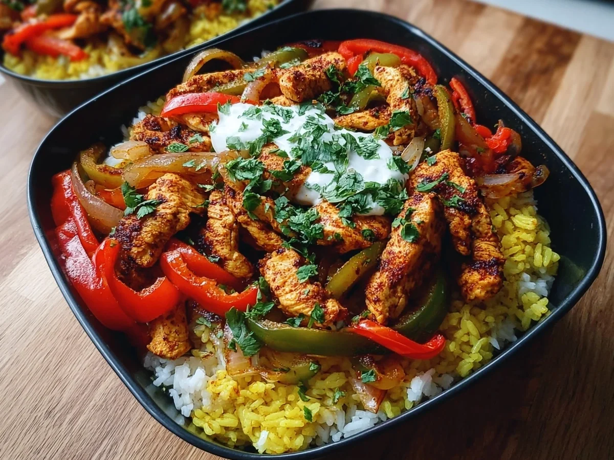 Chicken Fajita Rice Bowls: Quick Protein Meal Prep - Image 2