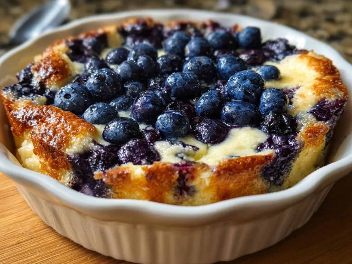 Creamy Blueberry Cottage Cheese Bake: Protein Packed - Image 1