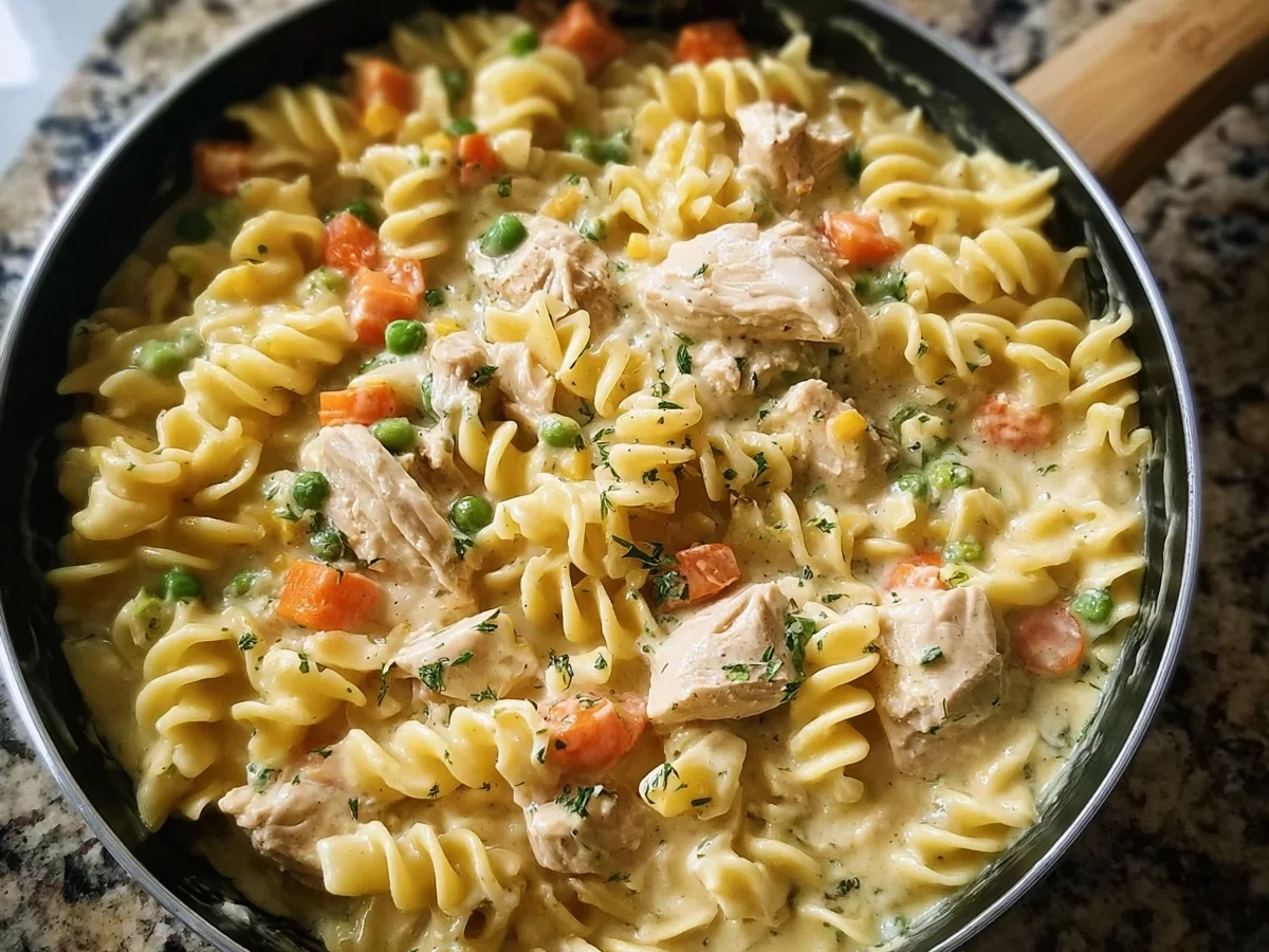Creamy Chicken Pot Pie Pasta: Easy 25-Minute Dinner - Image 1