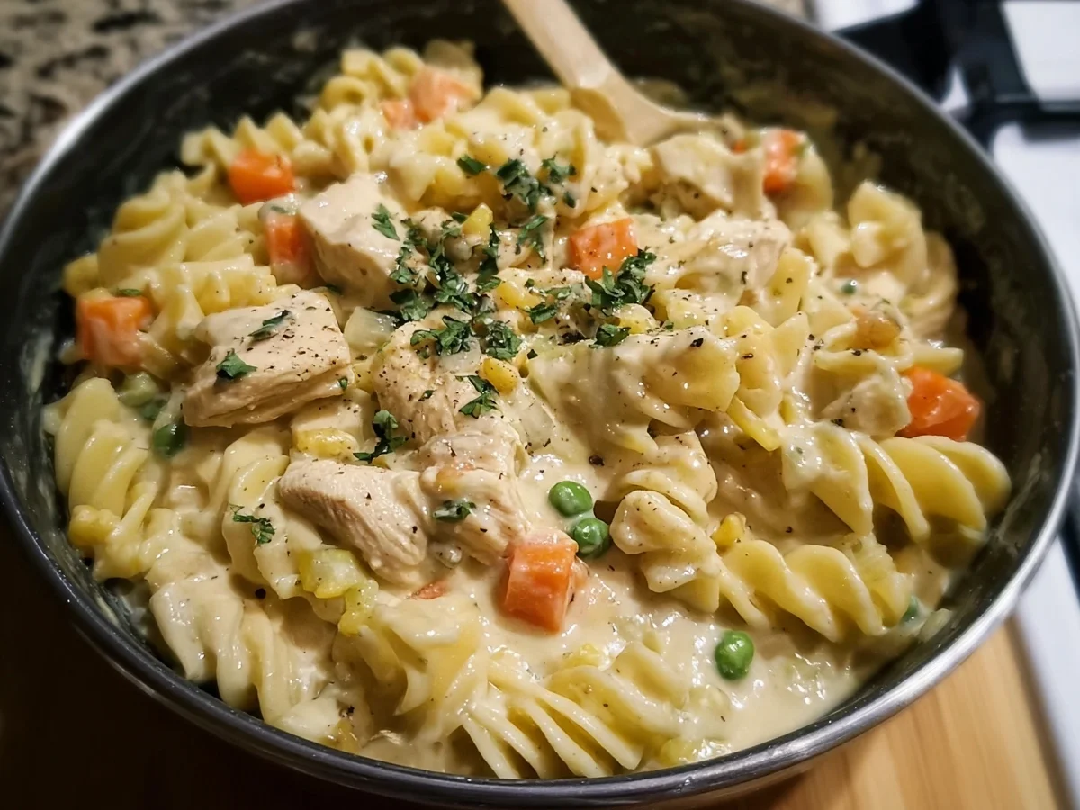 Creamy Chicken Pot Pie Pasta: Easy 25-Minute Dinner - Image 2