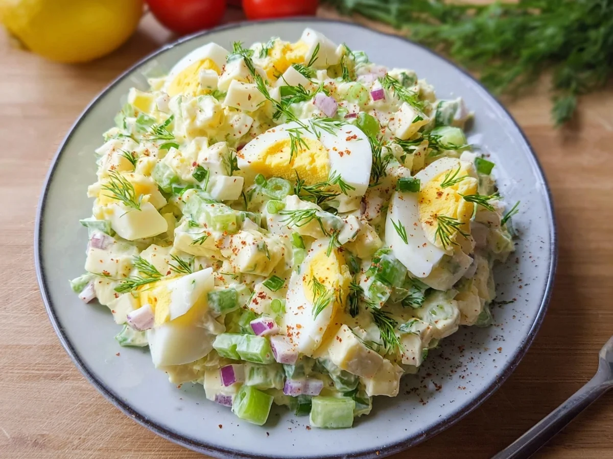 Creamy Cottage Cheese Egg Salad: High Protein Recipe - Image 2