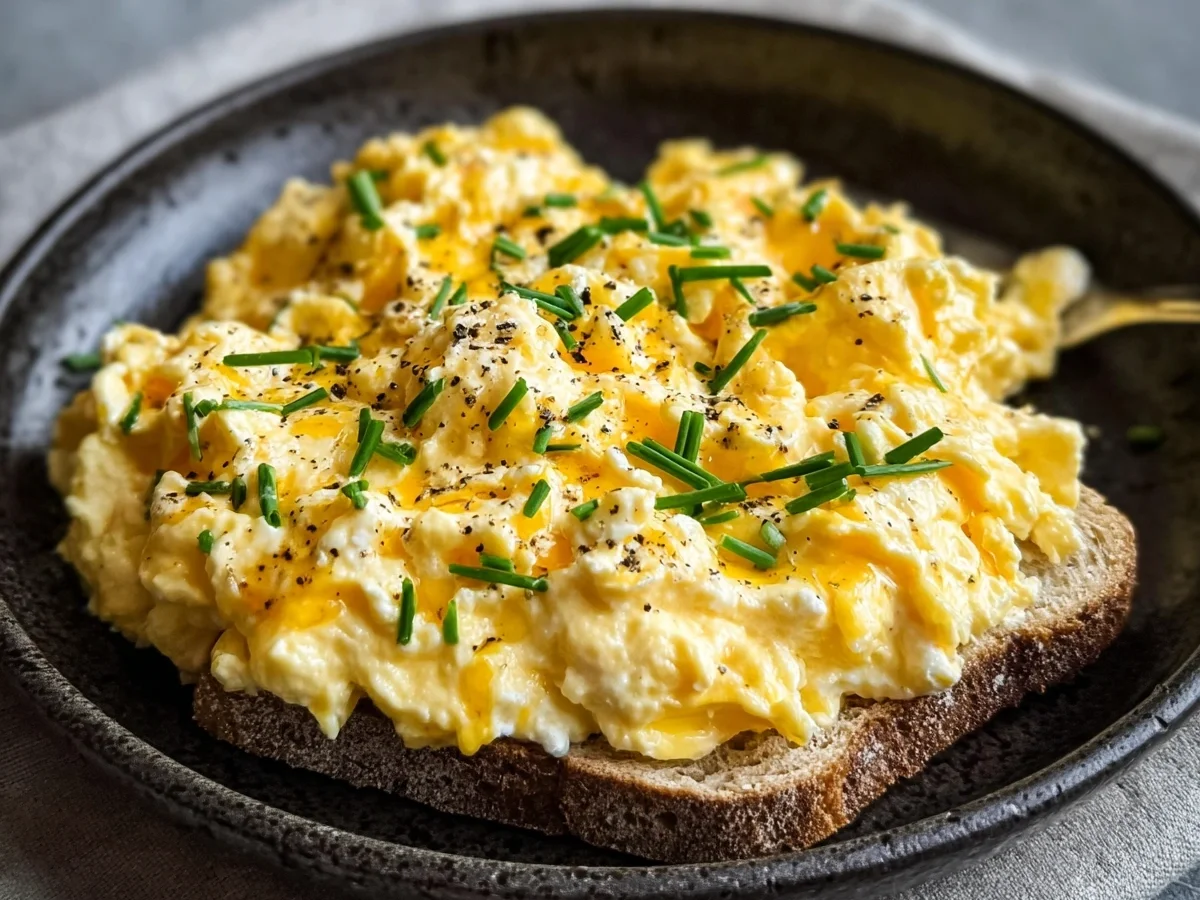 Creamy Scrambled Eggs: Protein Packed Guilt-Free Breakfast - Image 1