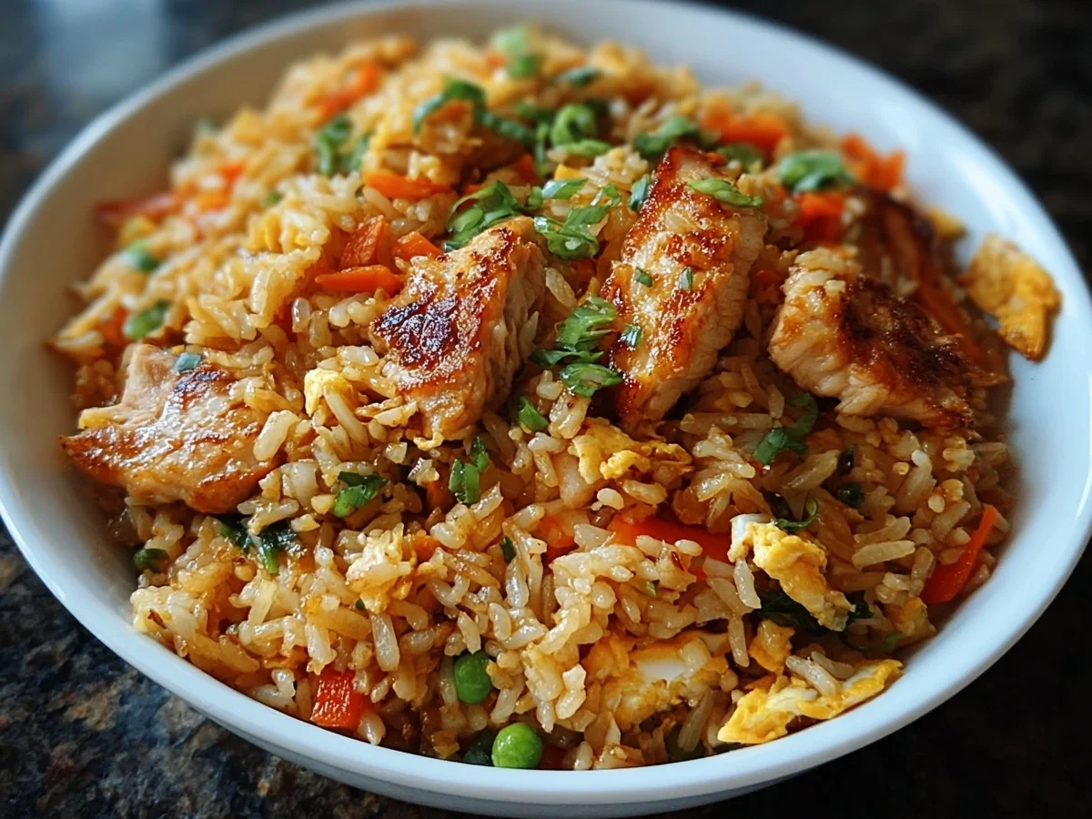 Crispy Garlic Chicken Fried Rice: High Protein Meal - Image 2