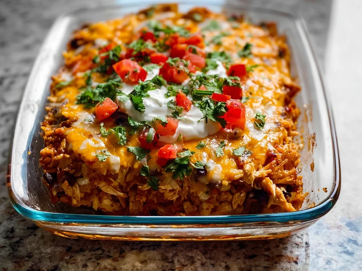 Easy Chicken Burrito Casserole for Dinner - Image 2