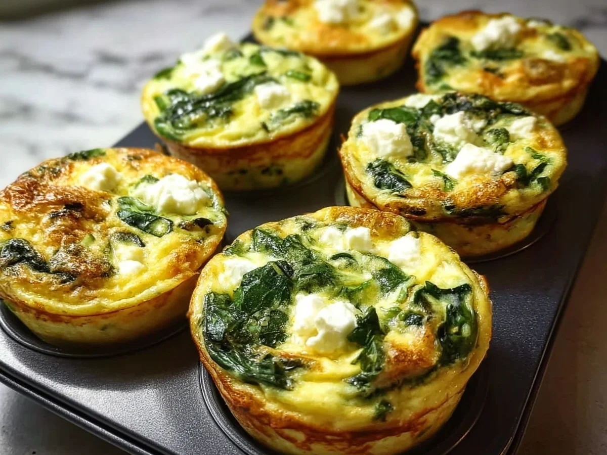 Egg Muffins with Spinach & Feta: Easy Meal Prep Breakfast - Image 2