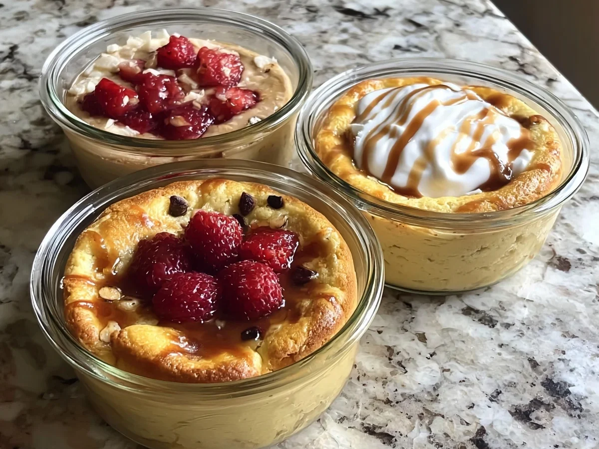 Fluffy Baked Protein Pancake Bowls for Meal Prep Breakfast - Image 1