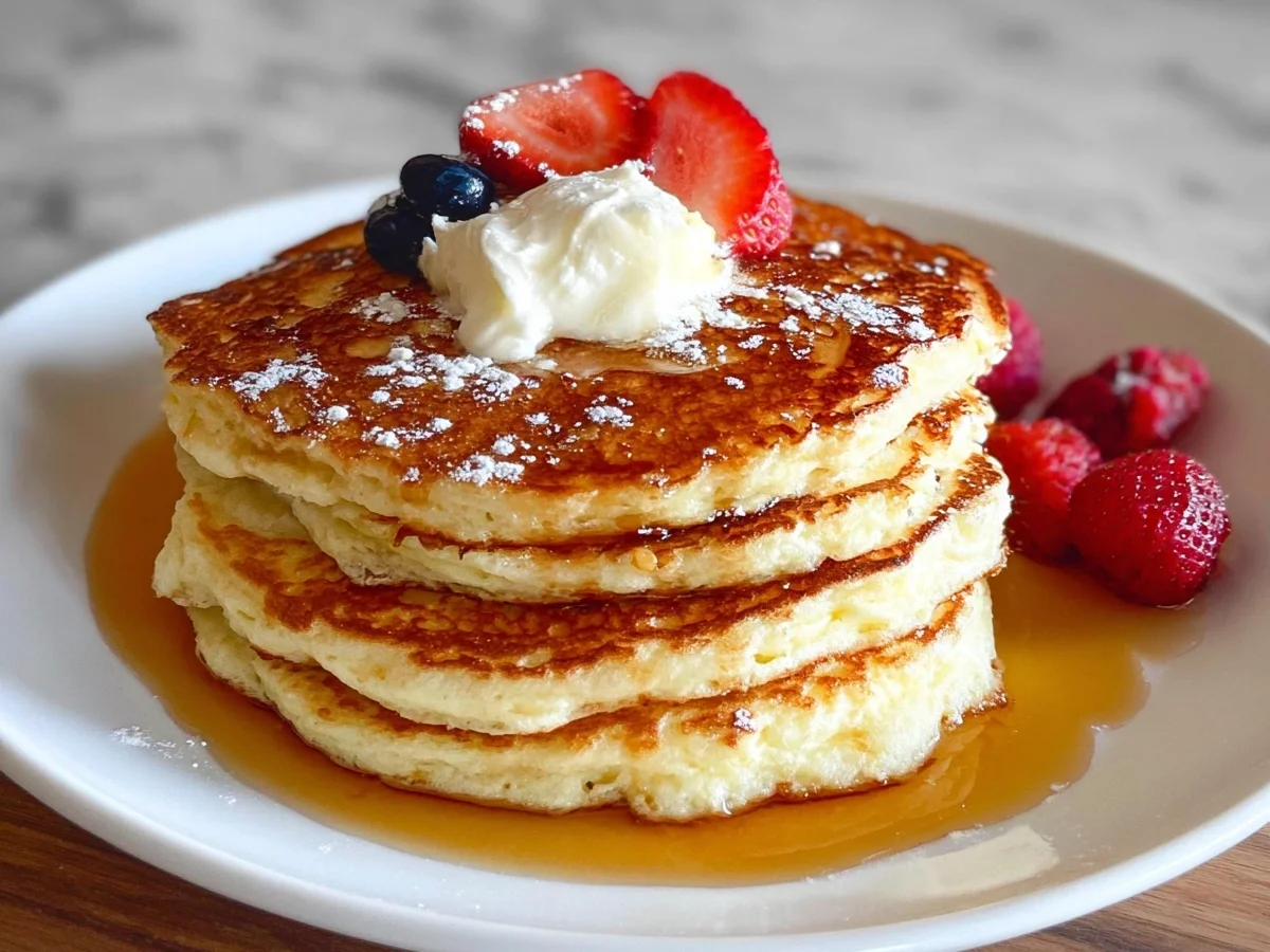 Fluffy High Protein Cottage Cheese Pancakes - Image 2