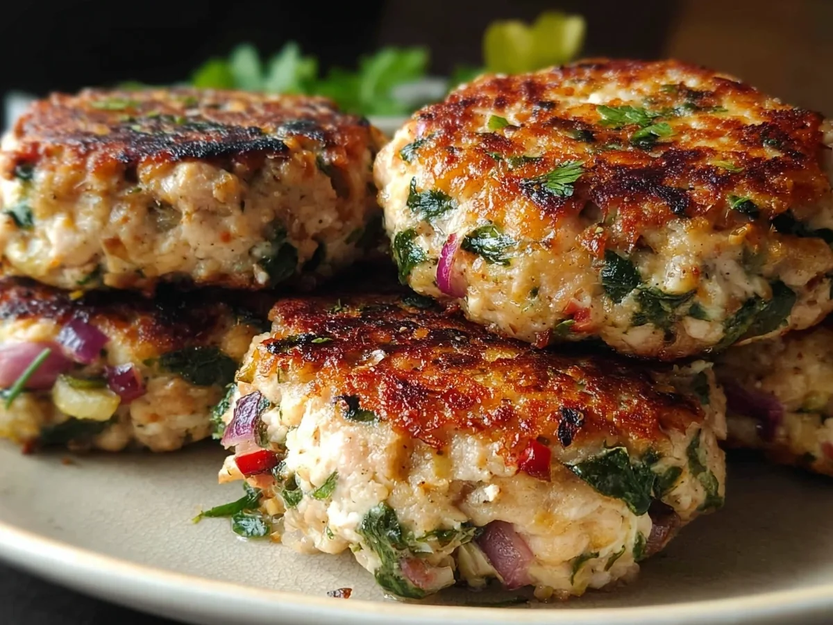 Greek Chicken Burgers: Flavorful & Meal Prep Friendly - Image 1