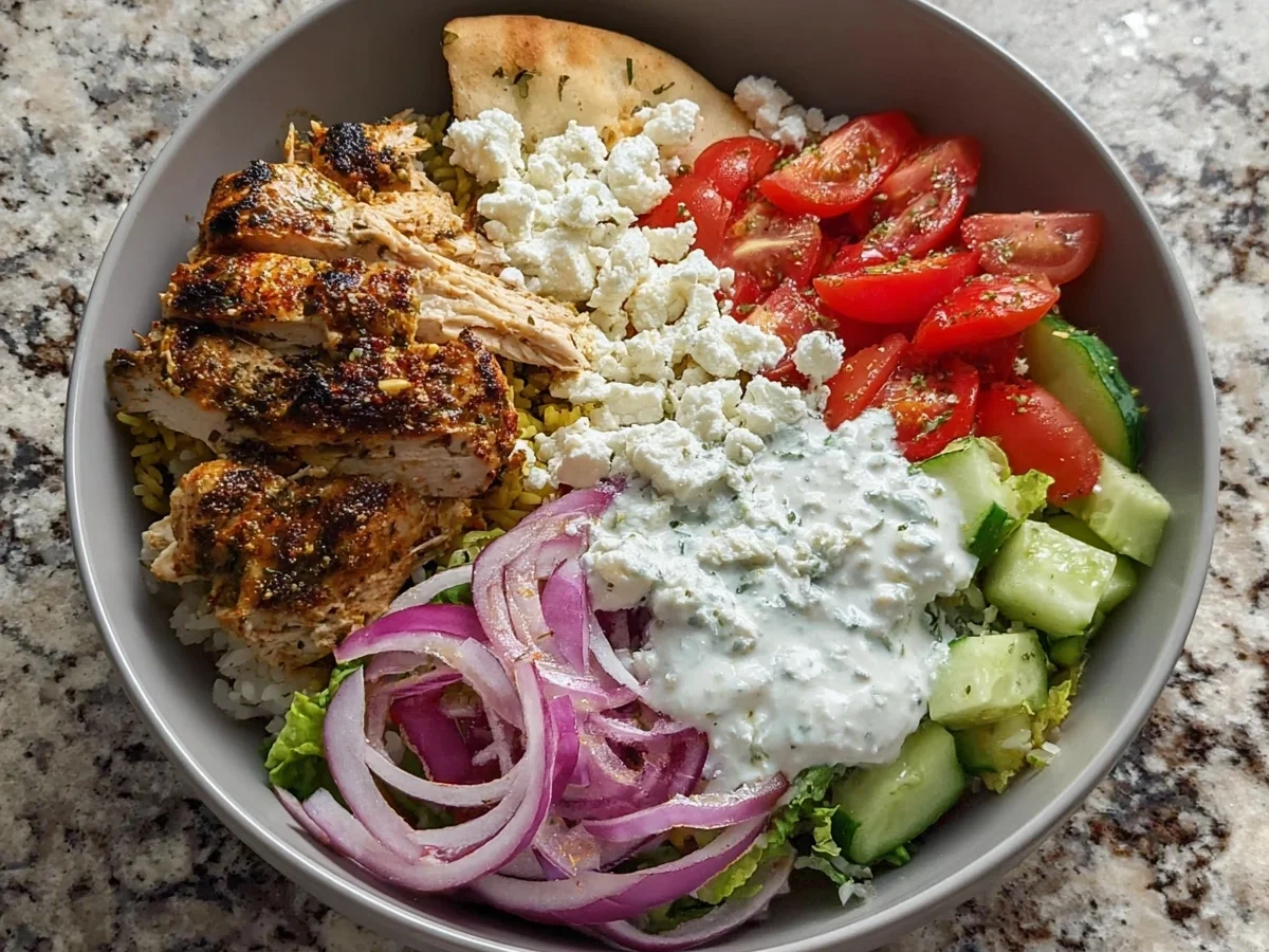 Greek Chicken Gyro Bowl: 35g Protein Meal Prep - Image 2