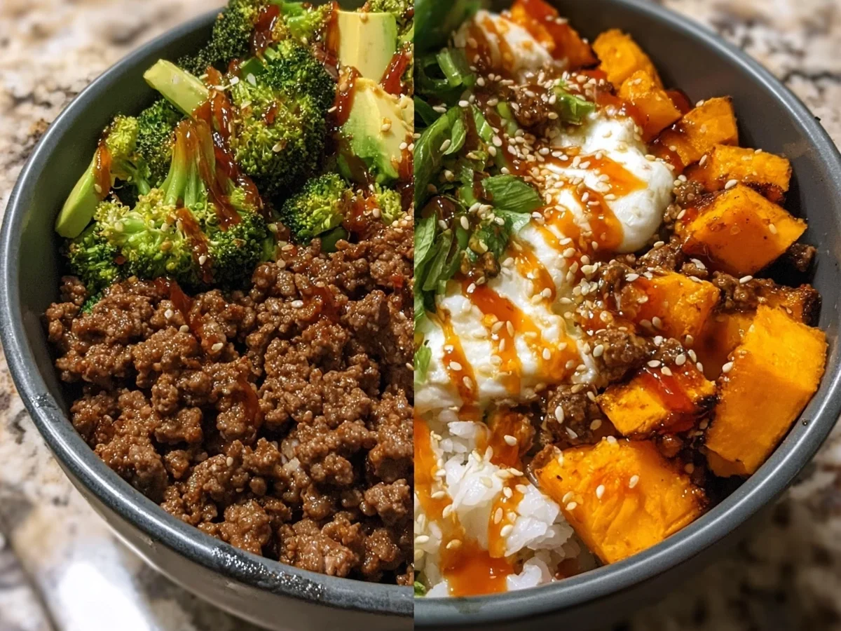 Ground Beef Hot Honey Bowl: High-Protein Meal Prep - Image 1
