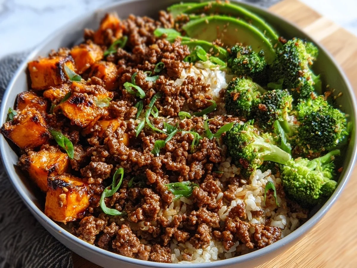 Ground Beef Hot Honey Bowl | High-Protein Sweet & Spicy Meal Prep - Image 2