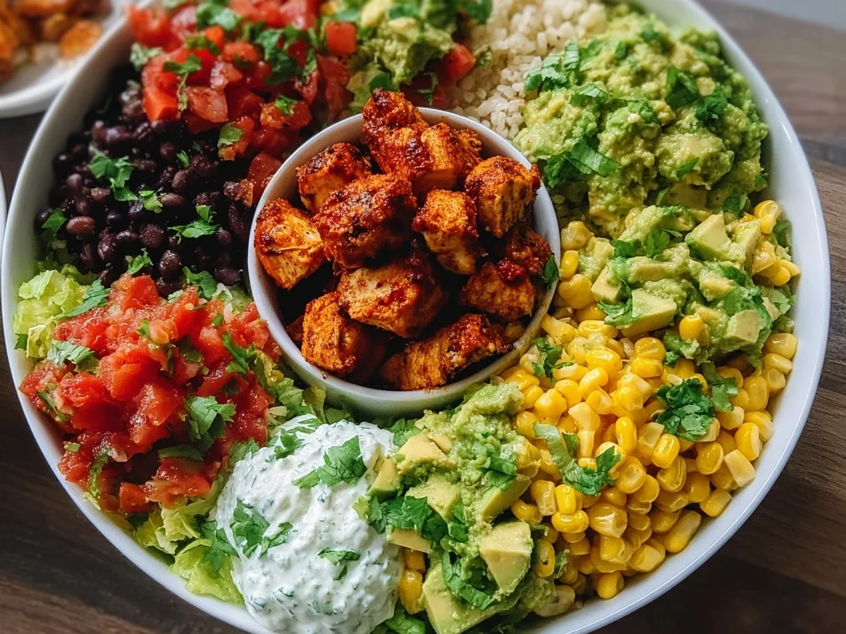 Healthy Chicken Taco Bowls: Quick High-Protein Dinner - Image 2