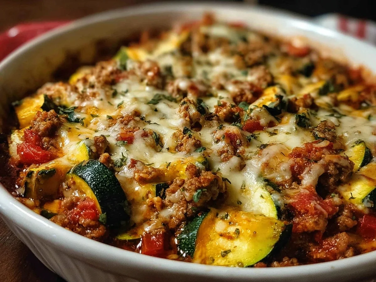 Healthy Ground Turkey Zucchini Casserole - Image 2