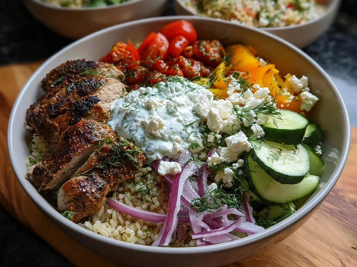 Healthy Mediterranean Gyro Bowls | Quick Greek Dinner - Image 1