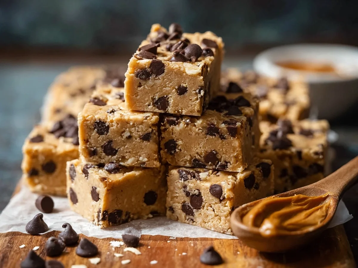 Healthy No-Bake Cookie Dough Protein Bars - Image 1