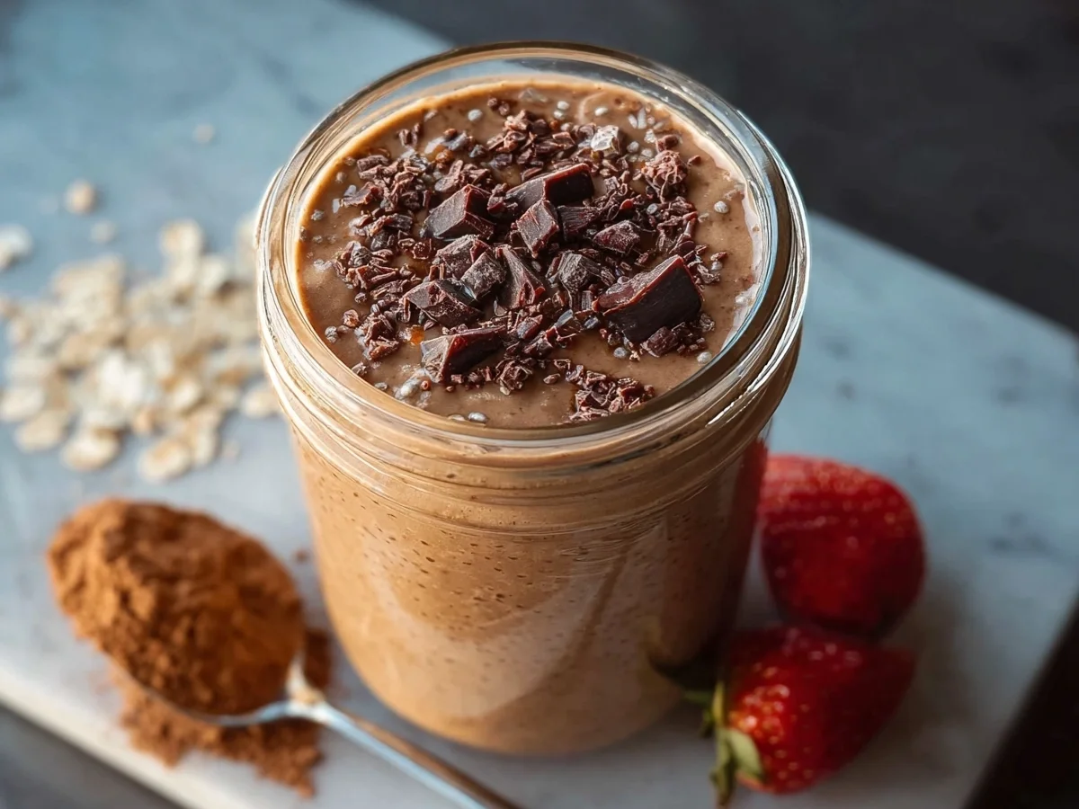 High Protein Brownie Batter Overnight Oats - Image 1