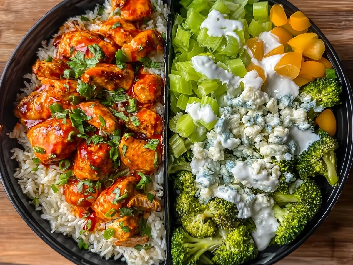 High-Protein Buffalo Chicken Bowls for Meal Prep - Image 1