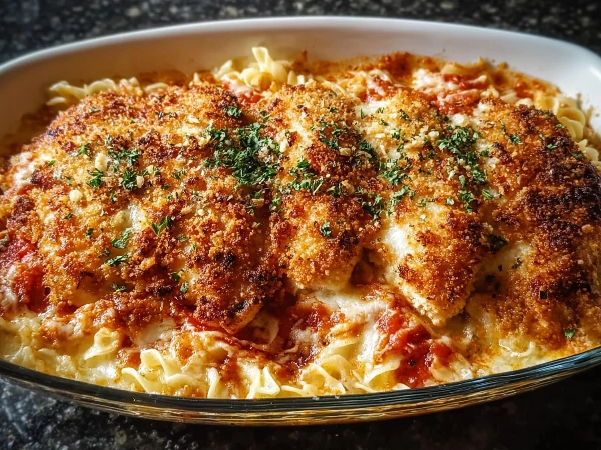 High Protein Chicken Parmesan Casserole for Families - Image 2