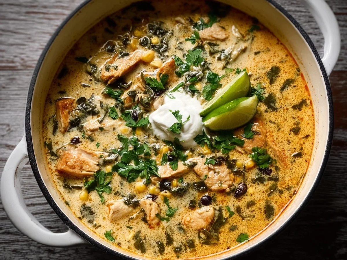 High-Protein Chicken Poblano Soup: Easy & Creamy - Image 2