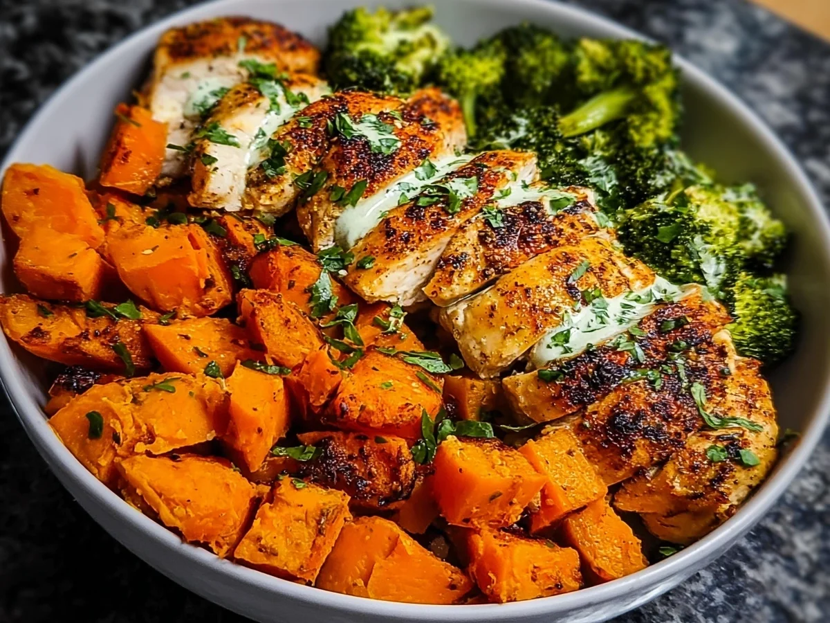 High-Protein Chicken Sweet Potato Bowl Recipe - Image 1