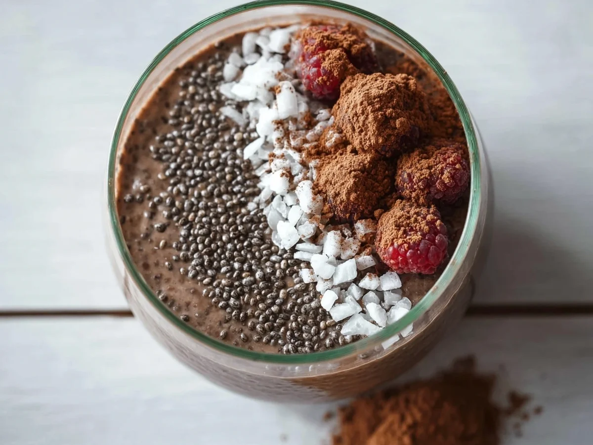 High Protein Chocolate Chia Pudding - Easy Meal Prep - Image 1