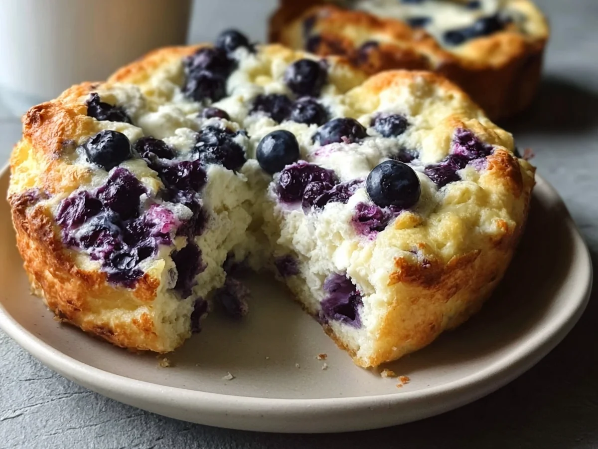 High Protein Cottage Cheese Blueberry Cloud Bread - Image 2