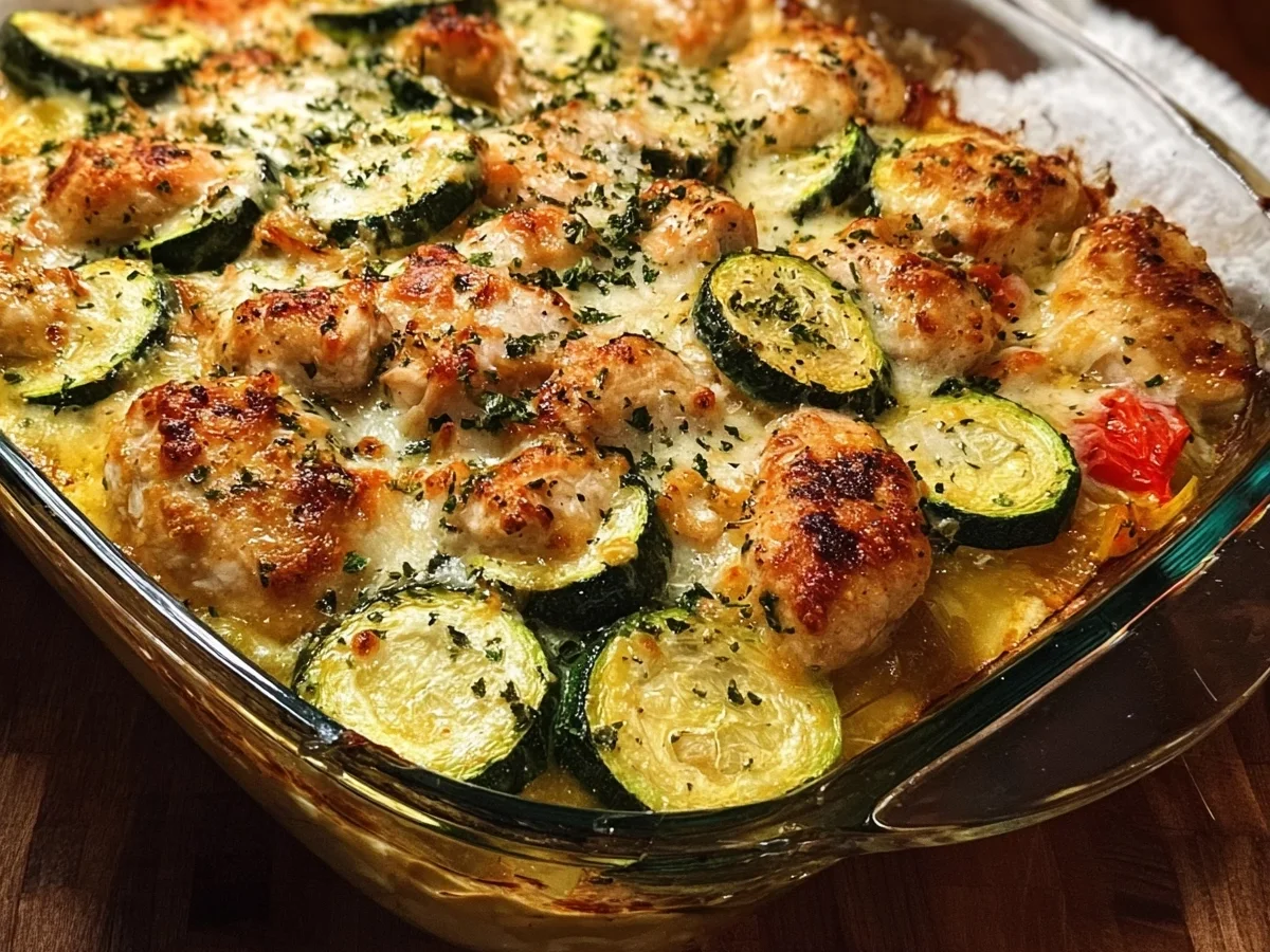 High Protein Easy Chicken Zucchini Bake - Image 1