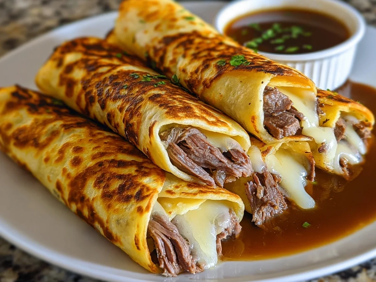 High-Protein French Dip Tortilla Roll Ups - Image 2