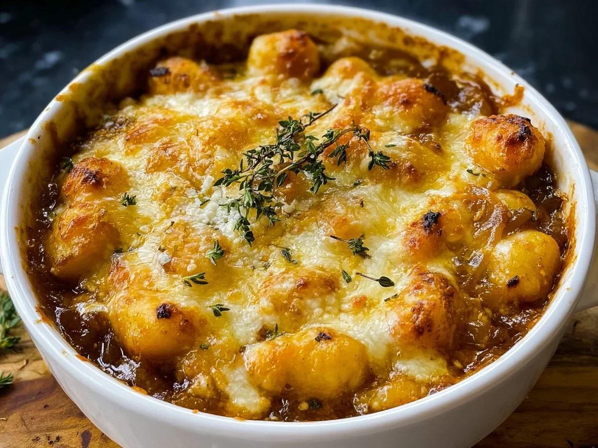 High Protein French Onion Gnocchi Dinner Recipe - Image 2