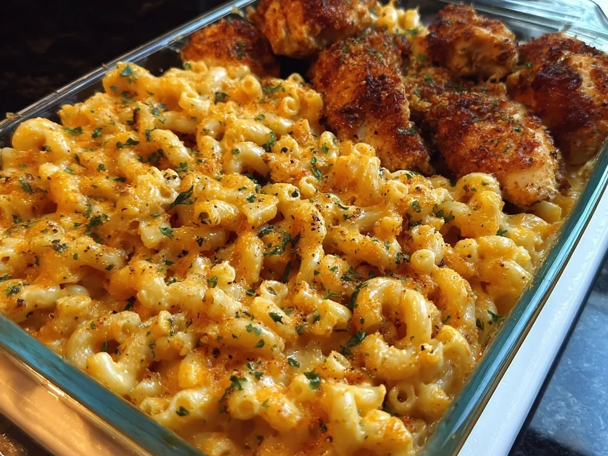 High Protein Honey Garlic Chicken Mac & Cheese - Image 2