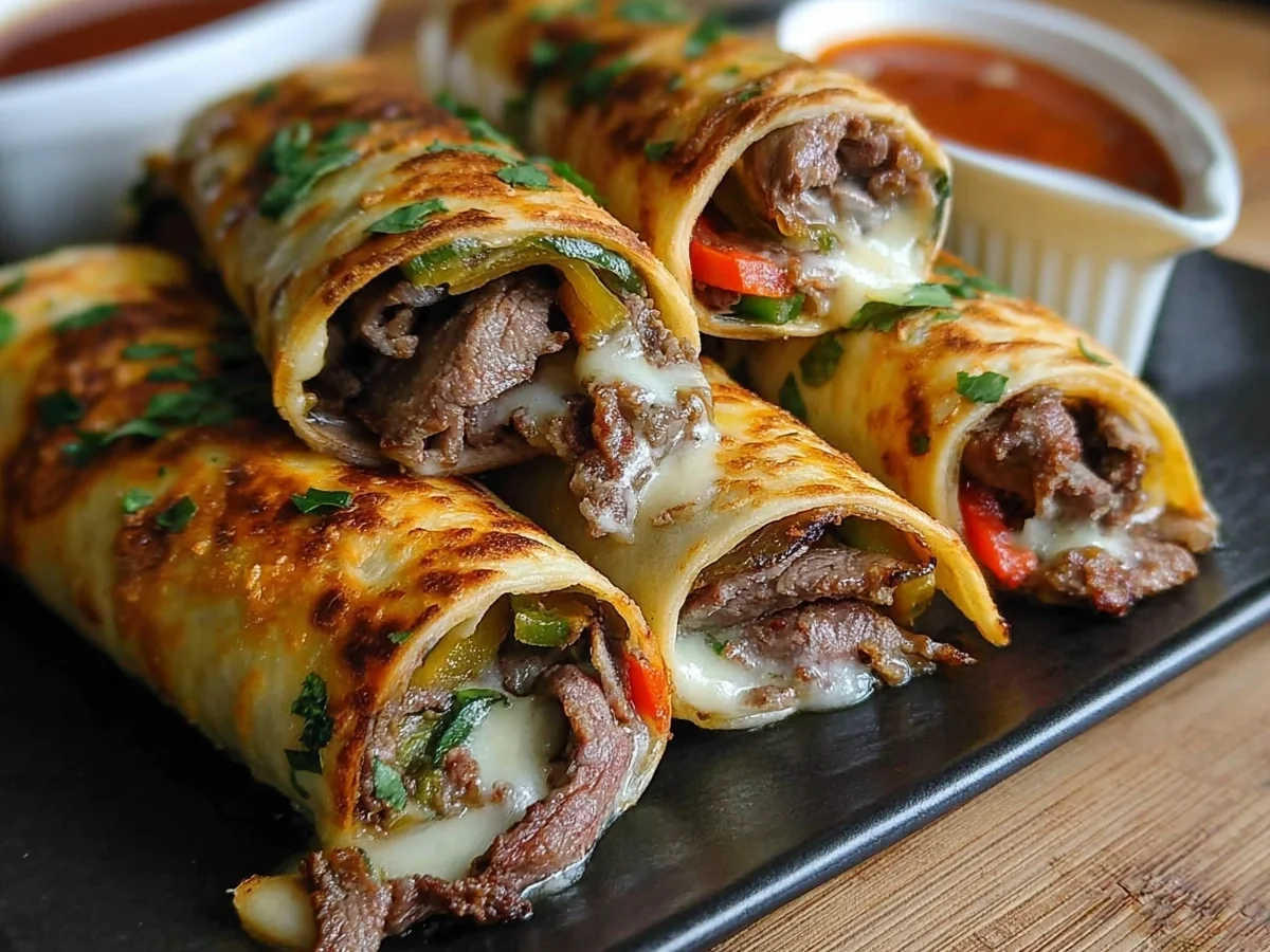 High Protein Philly Cheesesteak Roll-Ups - Image 2
