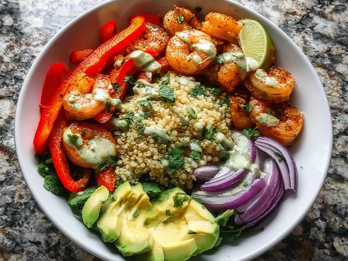 High Protein Shrimp Quinoa Bowl | Meal Prep Ready - Image 1