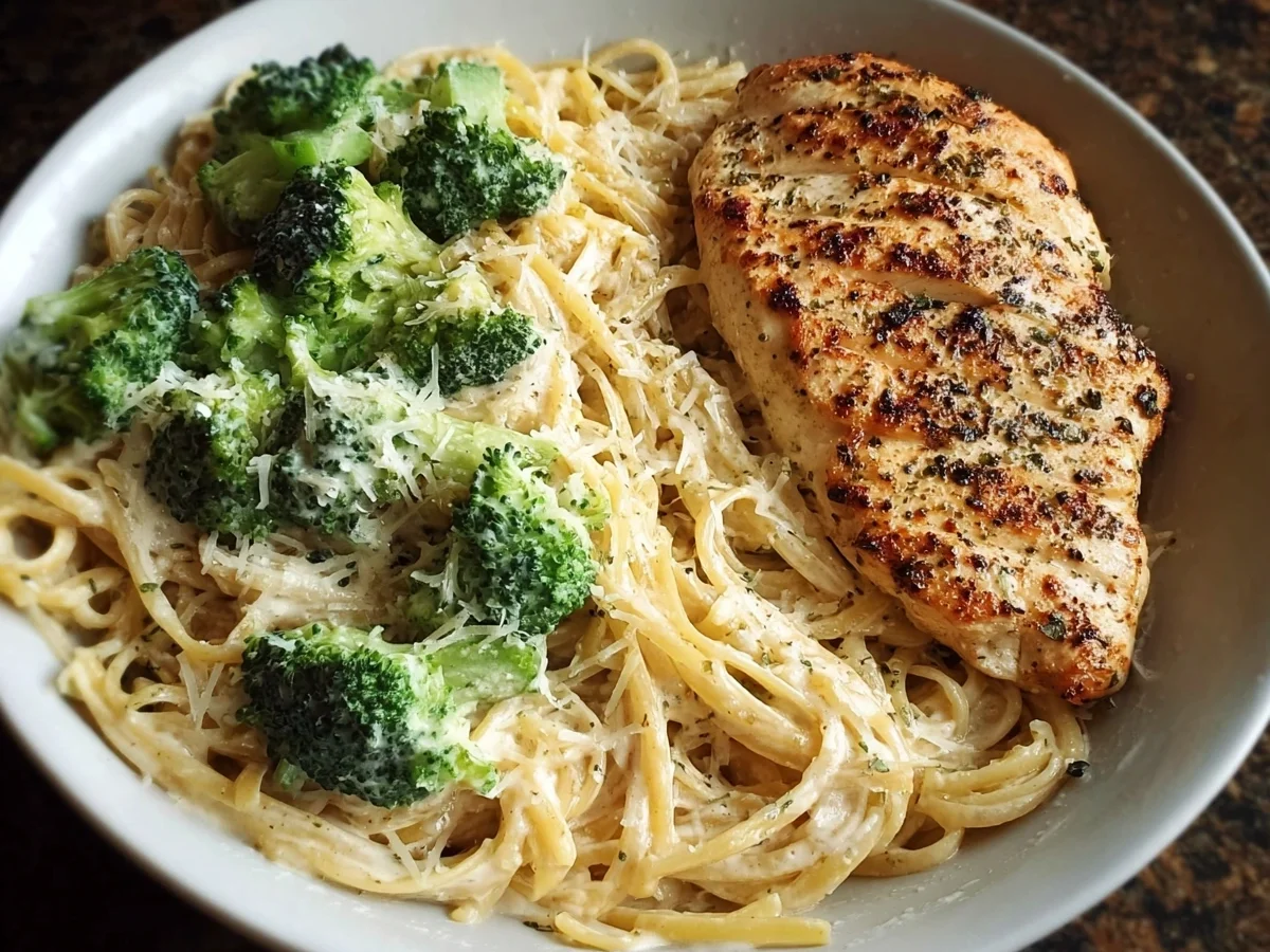 High Protein Skinny Chicken Broccoli Alfredo Recipe - Image 2