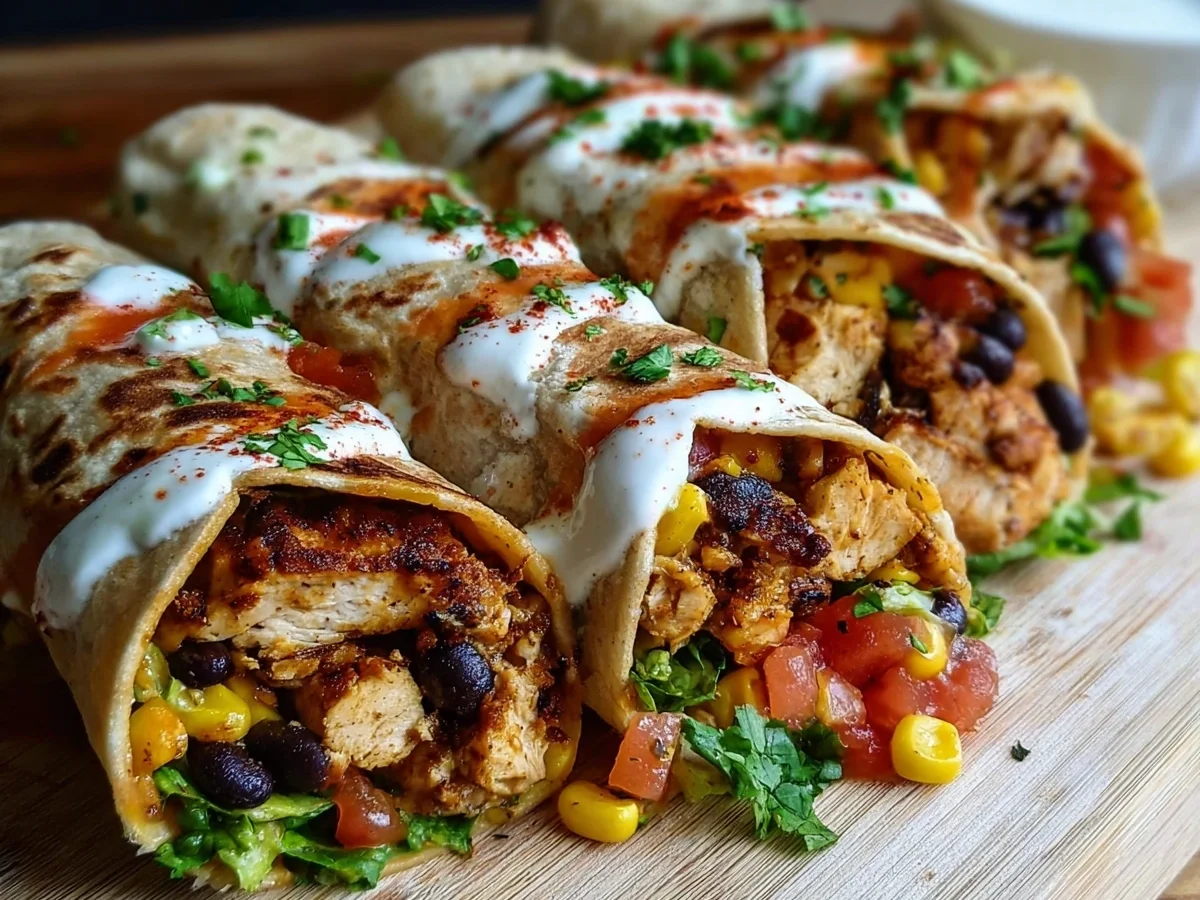 High-Protein Southwest Chicken Wraps - Image 1