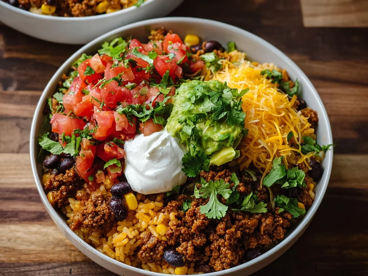 High-Protein Taco Rice Bowl: Quick Weeknight Dinner - Image 1