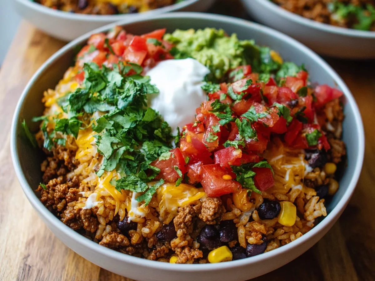 High-Protein Taco Rice Bowl: Quick Weeknight Dinner - Image 2