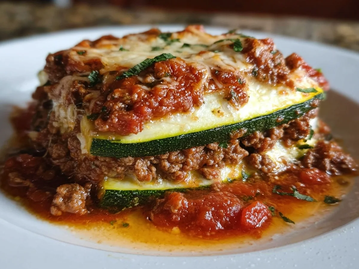 Keto Zucchini Lasagna: Low Carb & Meal Prep Ready - Image 1
