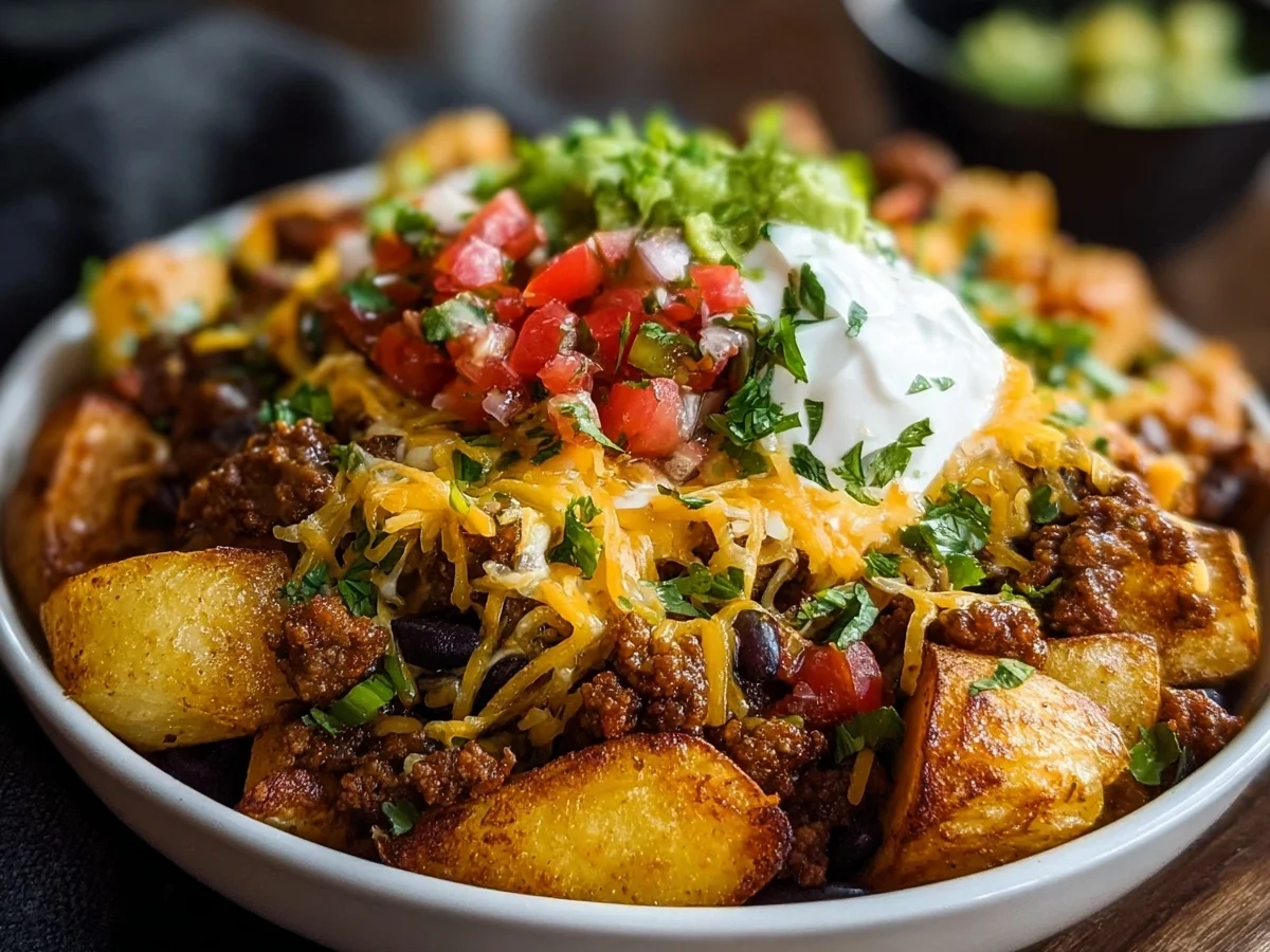 Loaded Potato Taco Bowl for Hearty Meal Prep - Image 1