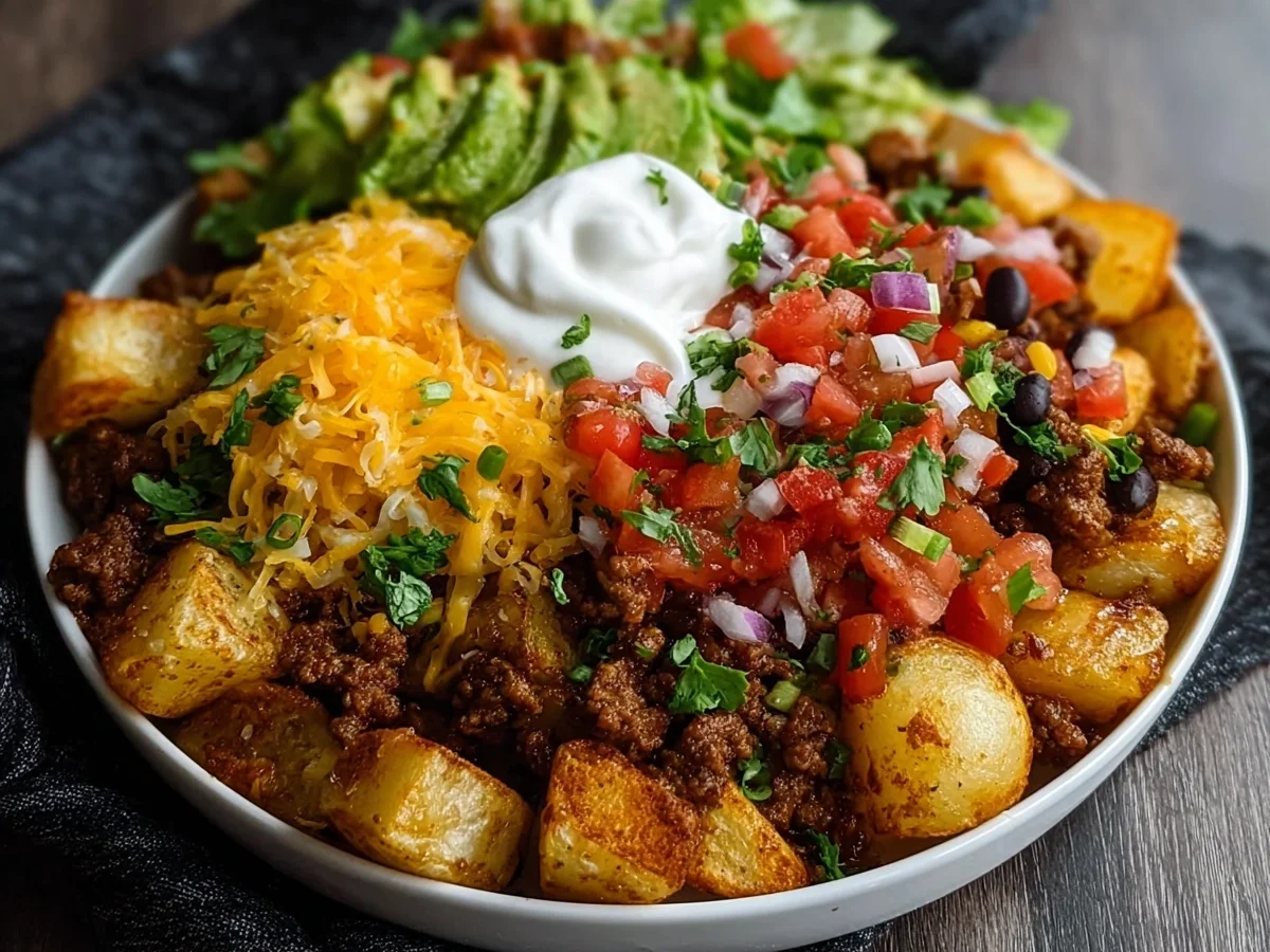 Loaded Potato Taco Bowl for Hearty Meal Prep - Image 2