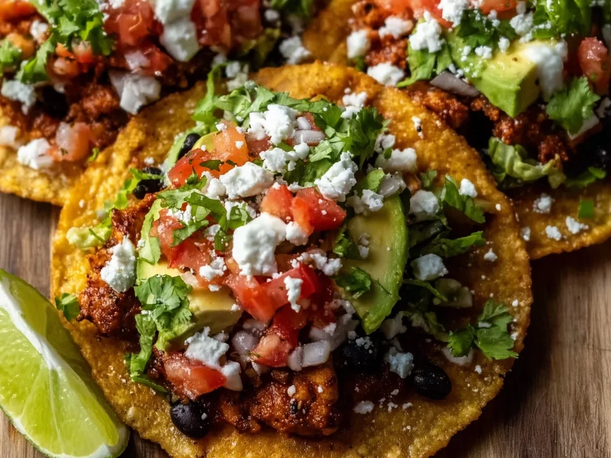 Low Calorie High Protein Tostadas: Quick Dinner - Image 1