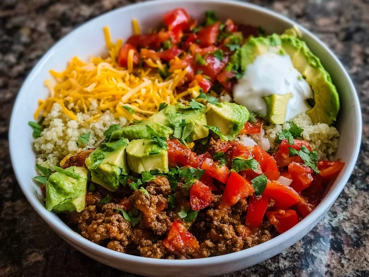 Low Carb Burrito Bowl: Easy Protein Meal Prep - Image 1