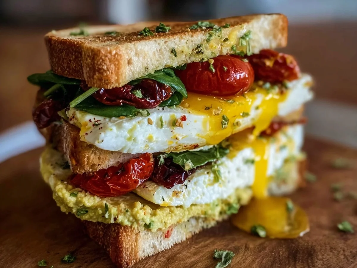 Mediterranean Breakfast Sandwich: Quick & Nutritious - Image 1